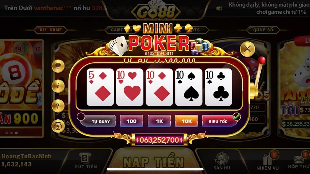 Poker- game bài top 1 chất lượng tại Fun88