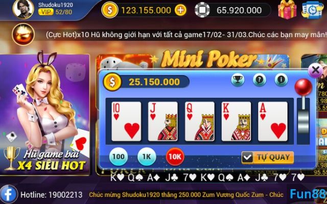 Sơ lược luật chơi Poker cực đơn giản tại Fun88