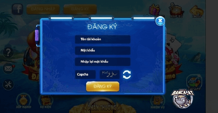 Tạo tài khoản bắn cá chép